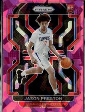 2021-22 Panini Prizm #327 Jason Preston Pink Ice Los Angeles Clippers (N)