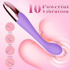 Women Mini powerful Bullet Shape 10 Speed Vibrating Massage Rechargeable