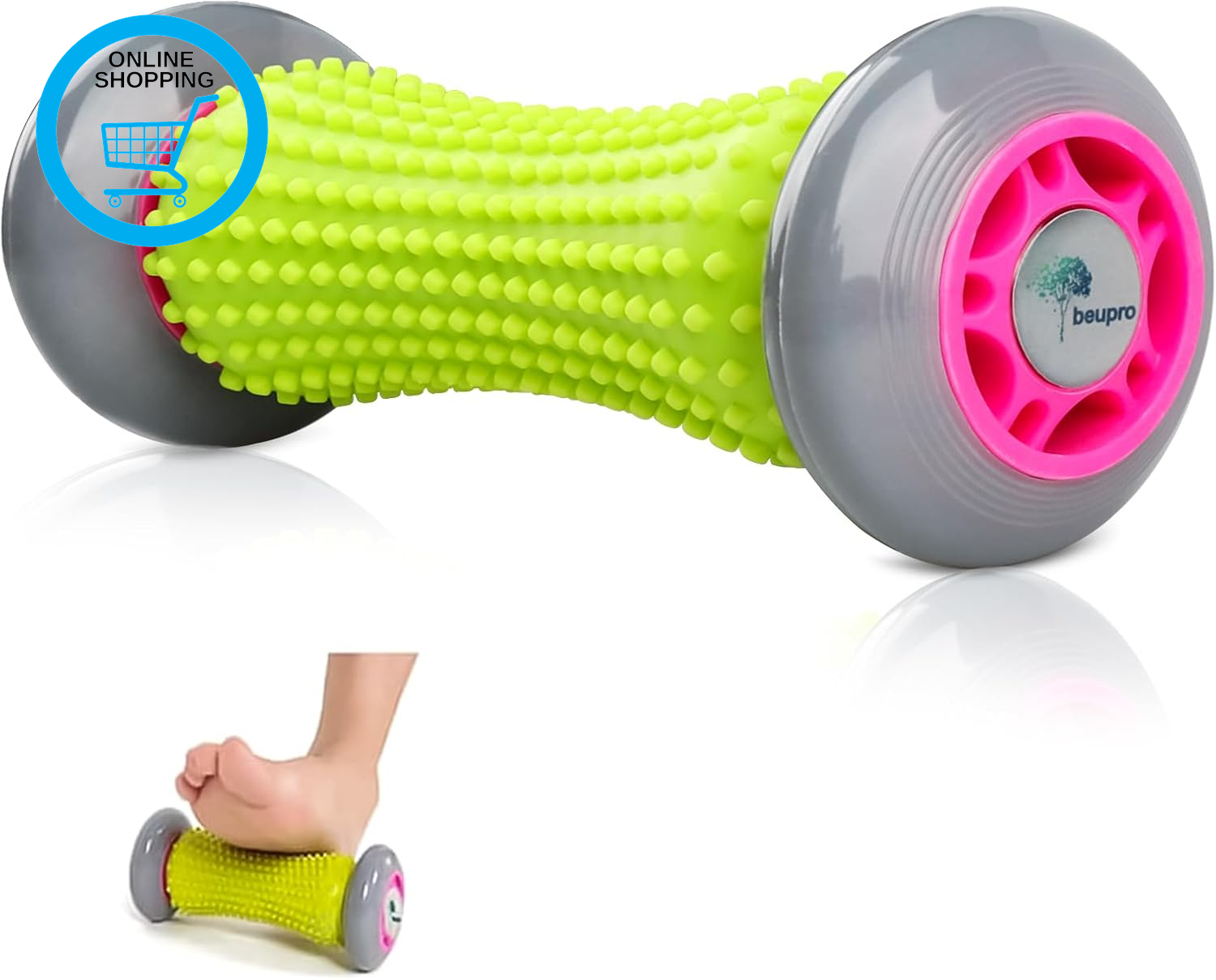 Foot Massage Roller, Muscle Roller Stick for Plantar Fasciitis Recovery and Tigh