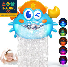 Bath Toys,Light up Baby Bath Toys Bath Bubble Machine with Colourful RGB Light G