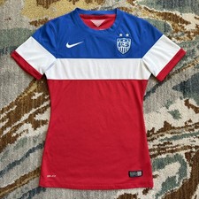 Autographed Nike USA 2014 World Cup Bomb Pop Soccer Jersey XS USMNT Women’s