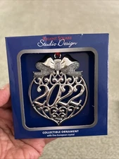 Regent Square Year 2022 Silver Crystals Collectible Christmas Tree Ornament