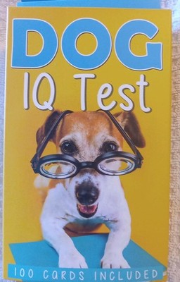 Dog IQ Test 100 Cards INCLUDED/Is Your Dog A Canine EINSTEIN/Includes  100 Te