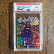 1997 Topps Rock Stars #RS17 Damon Stoudamire Refractor PSA 8 NM-MT