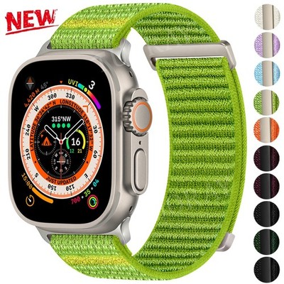 Armband für Apple Watch Series 1-7 8 9 10 11 SE Ultra Ersatz Nylon Uhrenarmband