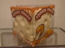 Super Fun CRUNCHY  Cheese Cube Block Squishy Squeeze Toy New