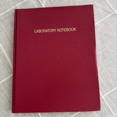 NEW Laboratory Notebook HARD COVER Grid Notes Clean