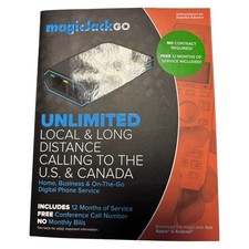 MagicJackGO 2017 VOIP Phone Adapter Portable Home and On-The-Go Digital Phone