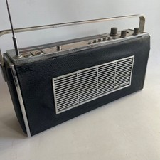 Vintage Ferguson Transistor Radio – Black Faux Leather Case – Untested