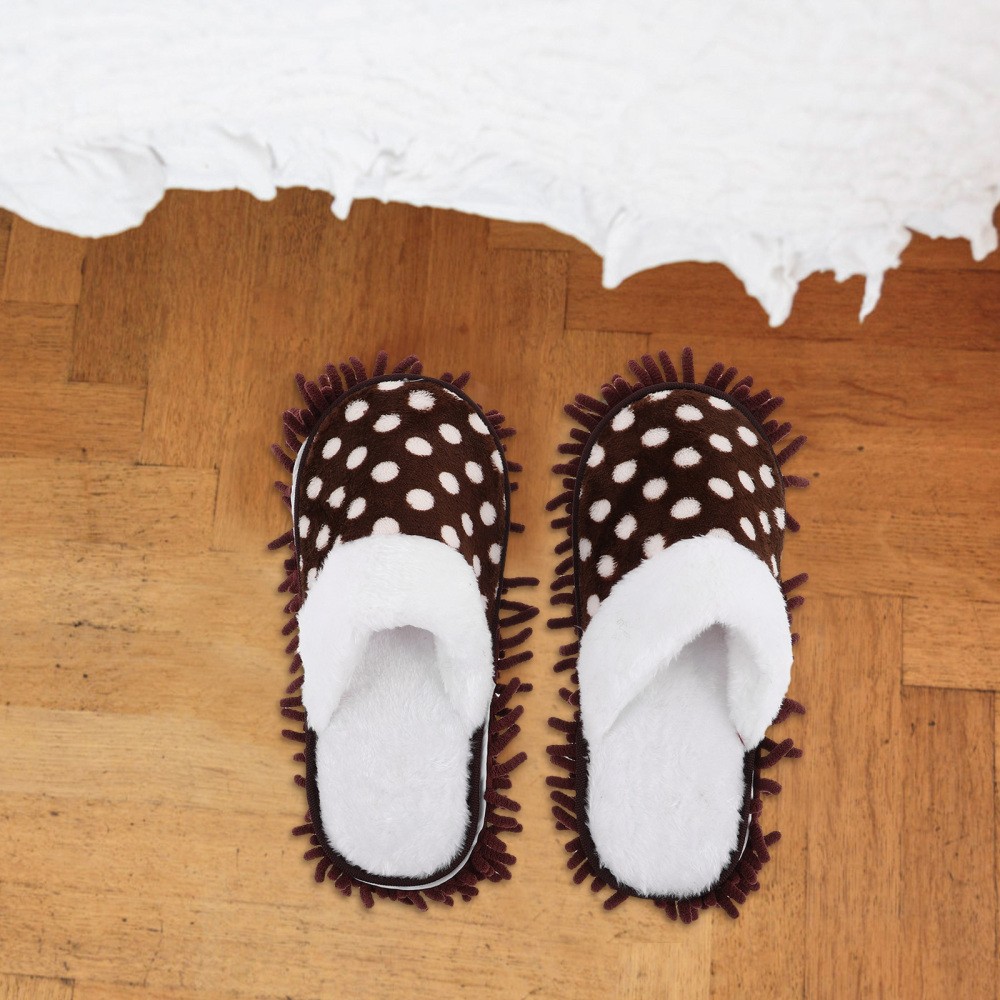 SAOLA Scarpe per pulizia ispessite mop ciabatte coperte per pulizia pavimenti