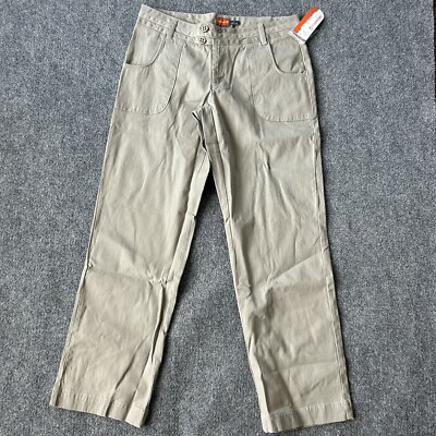 Merrell Pants Women's 8 Daphne Stone Tan Mid Rise Stretch Cotton Utility Canvas