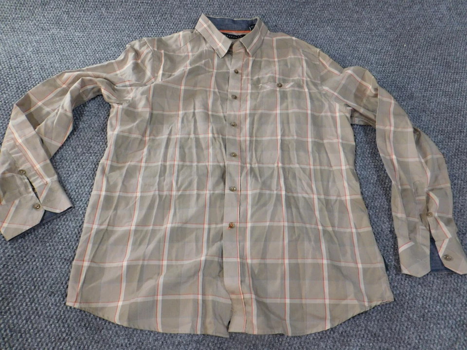 Sean John Shirt XL EXtra Large beige mens plaid button up hip hop Y2K classic - Image 2 of 4