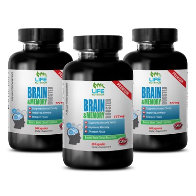 Brain Pills - Brain & Memory Booster 775mg - Support Neural Function 3B