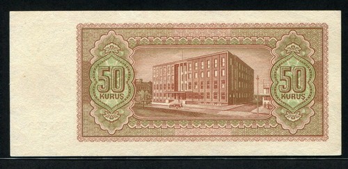 Turkey 1930 ( 1944 ), 50 Kurus, P134, PMG 53 AUNC - Picture 4 of 4