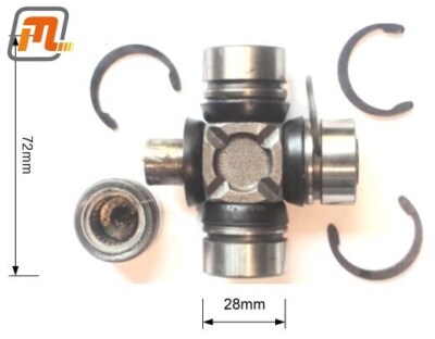FORD Escort MK2 cardan shaft propshaft universal joint repair kit Ø28mm L=74mm