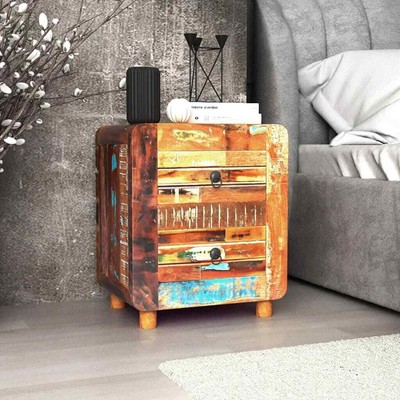 Storage Cabinet Varied/Multicolor Reclaimed wood Medium vidaXL