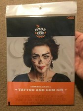 Hyde and EEK Zombie/Skull Tattoo and Gem Kit - New