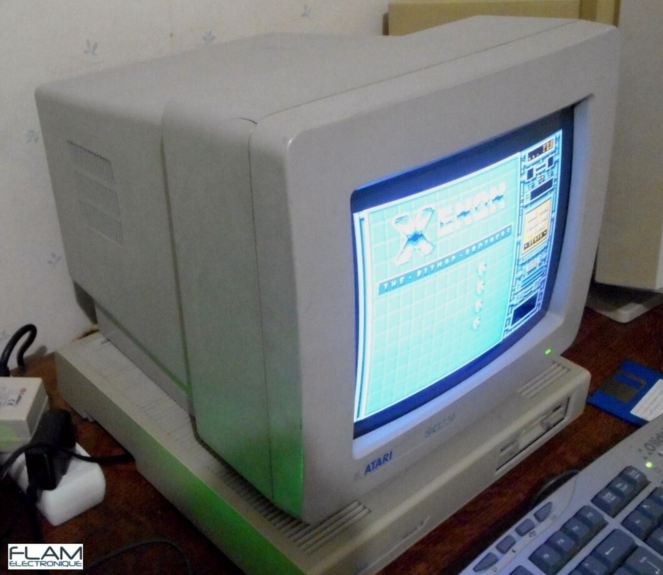 Atari MEGA ST 2 TOS 1.04 / BLITTER, FALCON 030 drive, EIFFEL CARD + ps2 ...