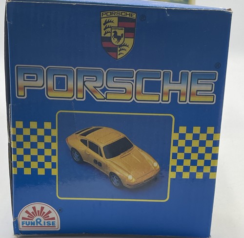 FunRise No. 02529 Toy Yellow Porsche In Original Box Real Voice--Sounds--Lights - Picture 8 of 10