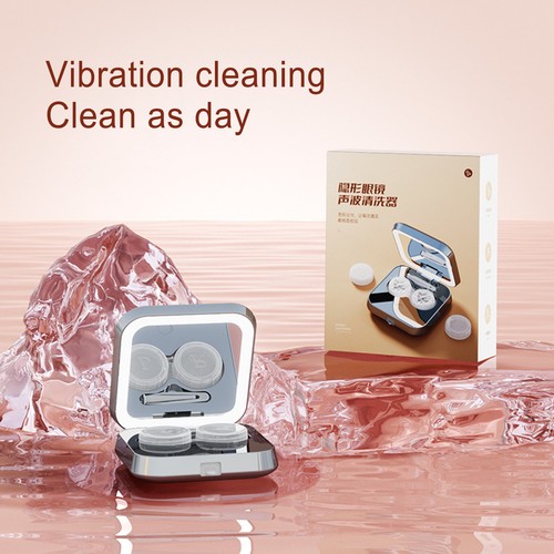 1x Rechargeable Ultrasonic Contact Lens Cleaner Care Case USB Cleaning Machine - Picture 10 of 12