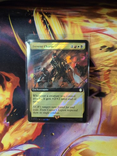 MTG Fallout Series FERVENT CHARGE Surge Foil Rare #1005 New NM HTF Rare - Picture 1 of 2