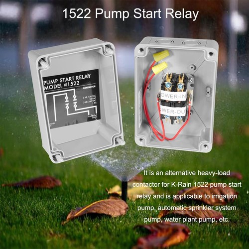 1522 Pump Start Relay with Enclosure 3 HP / 110V / 220V 24V Coil for Irrigation - Picture 3 of 15