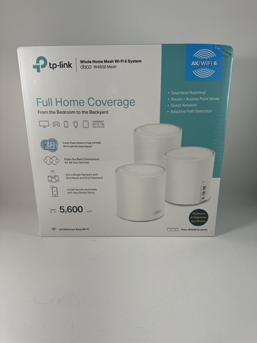 TP-LINK Deco (3pack) SEALED AX1500 Dual Band Wifi Home Mesh Wifi 6 System WHITE - Picture 1 of 4