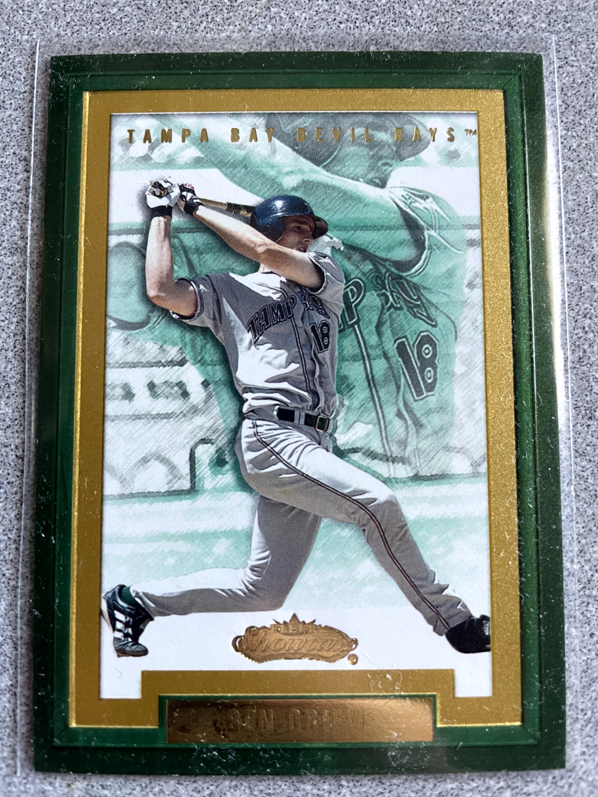 2002 Fleer Showcase Ben Grieve Legacy Collection Card /175 #83 Devil Rays