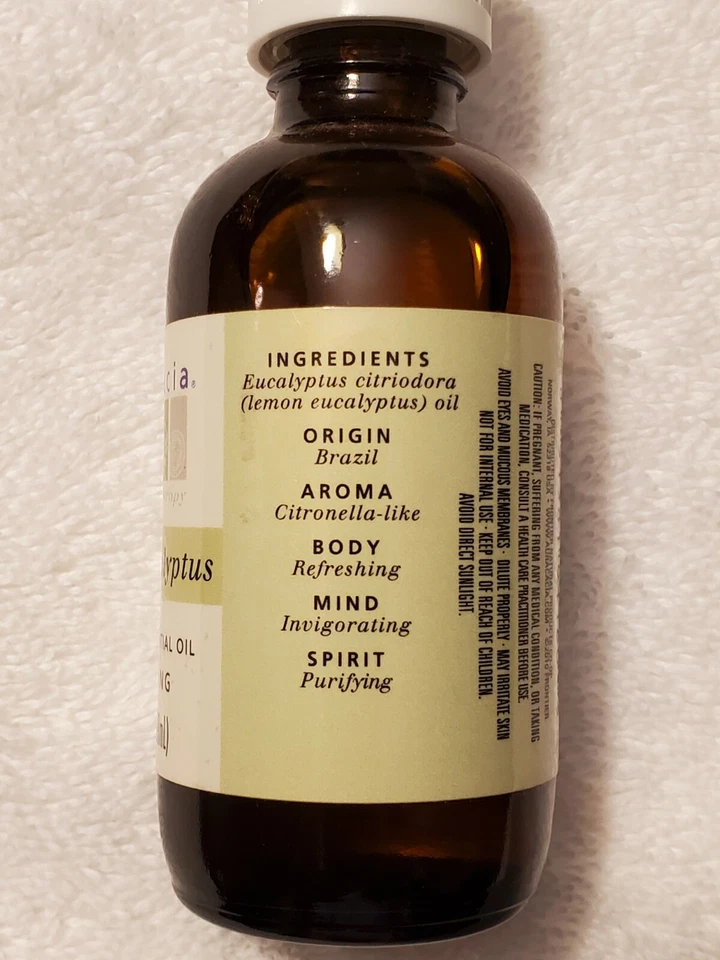 Aceite esencial puro de eucalipto limón de Aura Cacia 2 fl oz (59 ml) Foto 2 de 4