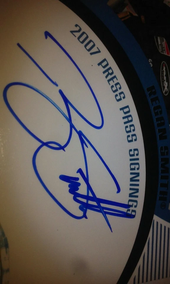Regan Smith Autograph 2007 Rookie Press Pass Card 19/25 Made Nascar Rare - Image 3 of 4