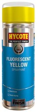 Hycote Fluorescent Yellow Fast Drying Aerosol Spray Paint 400ml *6