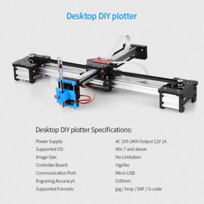 Drawing Writing Robot Drawing Machine DIY Kit Plotter Set K6V8
