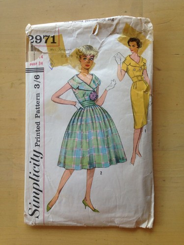 Vintage 1950-1960's Simplicity Sewing Pattern, CUT, Choose Your Style - Afbeelding 6 van 19