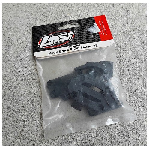 Team Losi LOSA4462 8E Motor Brace & Diff Plates A-4462 Discontinued Old Stock
