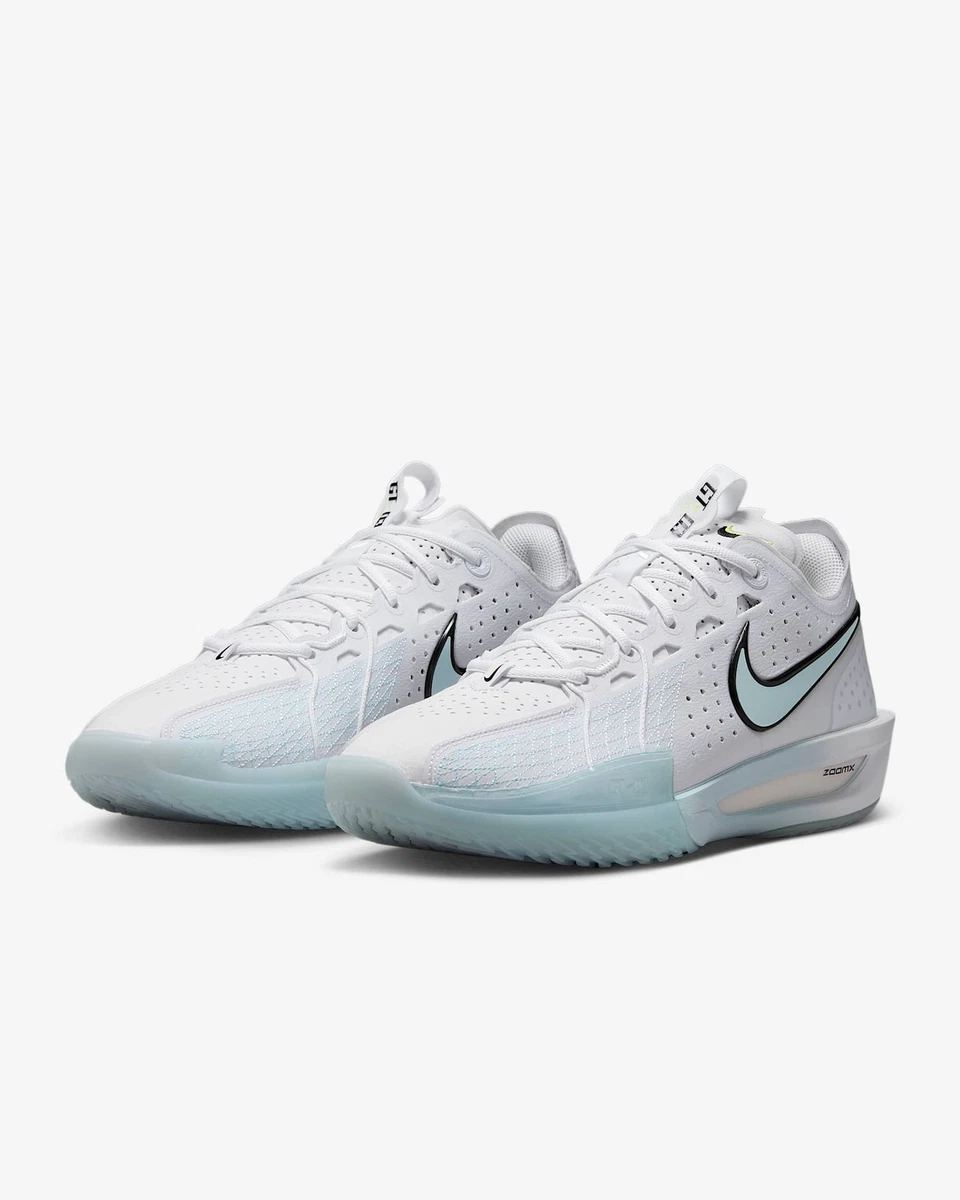 Preços baixos em Nike Air Zoom GT Cut 3 EP White Glacier Blue | eBay