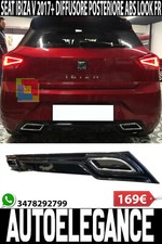 Unten Stoßstange Hinten Seat Ibiza 6F 2017 + 5 Türen Diffusor ABS Look Fr