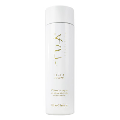 Tuà Sensation, FEUCHTIGKEITSSPENDENDE KÖRPERCREME, ANGEREICHERT MIT VITAMIN E und C, 250 ml.