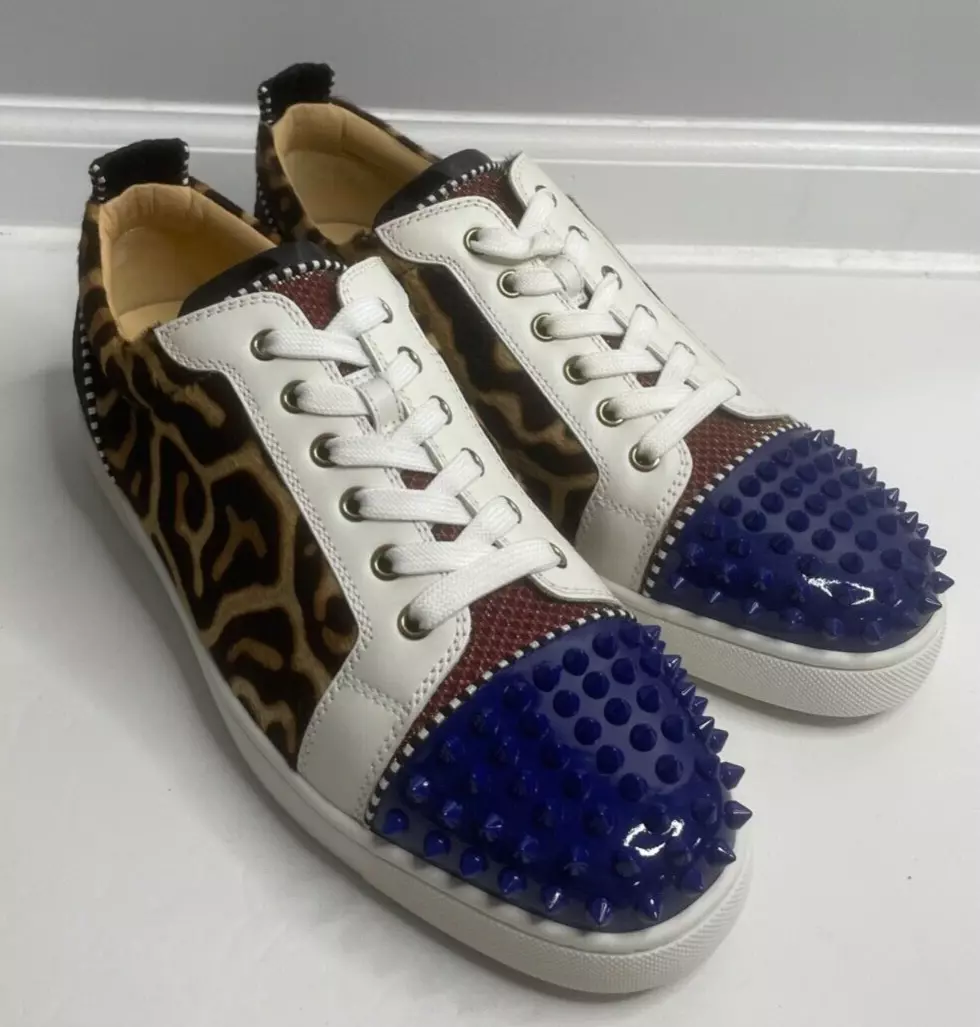 Christian Louboutin High Top Leopard Print With Spikes Flats Men