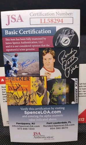 JSA KENT HULL FIRMADO AUTO 1991 PRO SET TARJETA #412 BUFFALO BILLS - Imagen 3 de 3