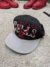 Vintage Chicago Bulls New Era Hat Snapback Hardwood Classics Black 9FIFTY Windy