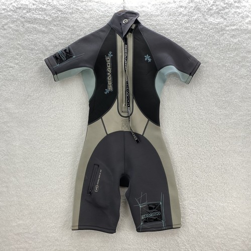 Sea-Doo Wet Suit Women's 9/10 Multicolor Stallion Shorty 4 Way Flex - Picture 7 of 19