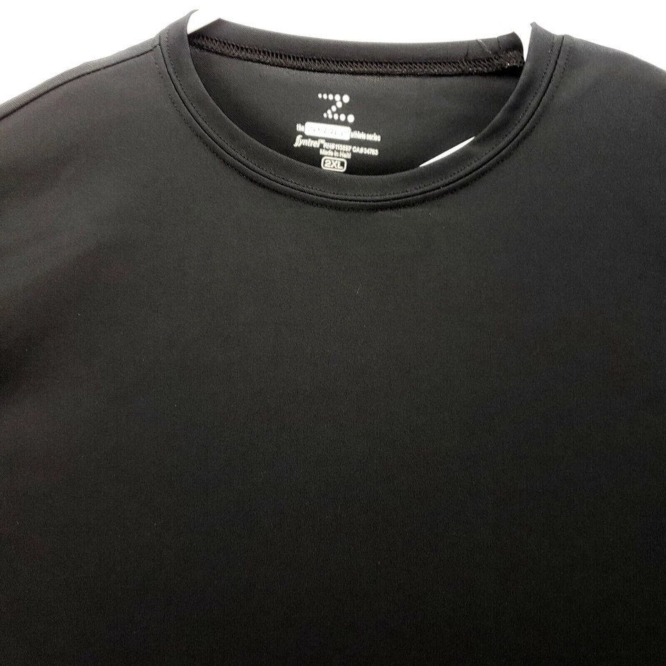 The Zorrel Men's Activewear Syntrel Shirt Size 2XL L/S Crew Athlete Series Black - Image 3 of 4