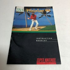 Waialae Country Club Instruction Booklet ONLY  SNES, Super Nintendo Manual
