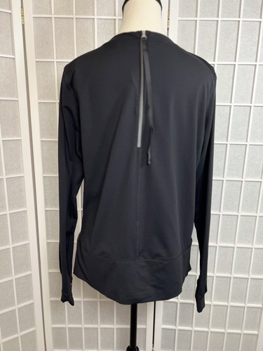 Lululemon Run Warm Up Crew donna nero taglia 10 nuovo con etichette accogliente Athleisure - Foto 10 di 19