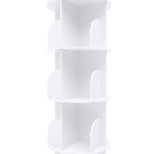 4 Tiers 360° Rotating Bookshelf Bookshelf Organizer Floor Standing Storage Shelf - Picture 6 of 14