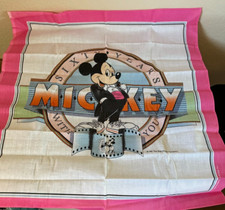 Vintage Mickey Mouse 60 Years With You 1987 Scarf Bandana