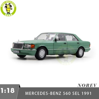 1/18 Mercedes Benz 560 SEL 1991 Norev 183469 Green Diecast Model