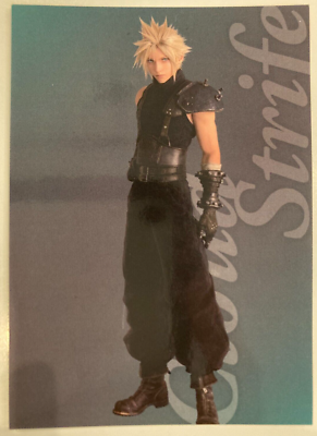 【未開封】FF7 クラウド キャンバスアート ファイナルファンタジーVII Final Fantasy VII 7 Anniversary Art Museum Card Cloud 1-019 SQUARE