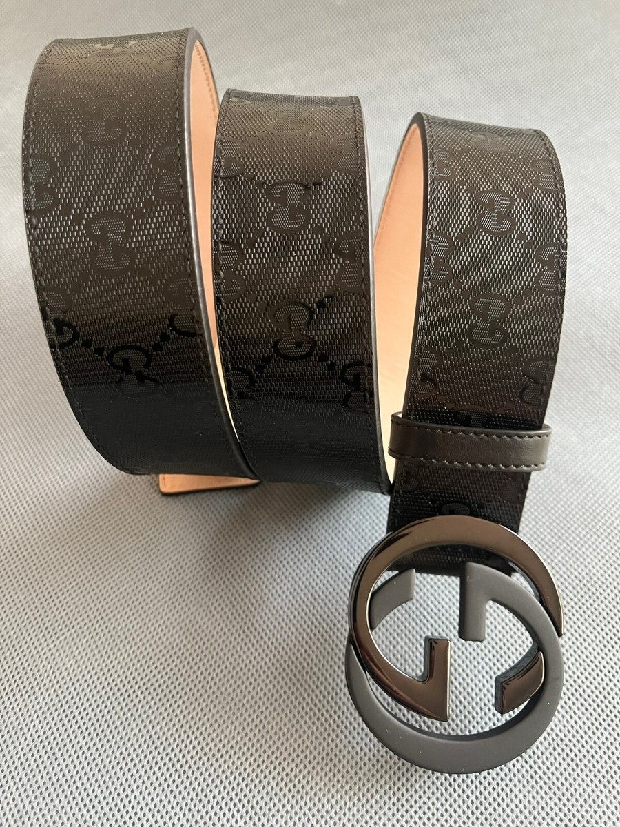Unisex Black Leather Gucci Belt Authentic Size 105cm 36/38 Gucci 36 Size Belts for Men for sale | eBay main image 2