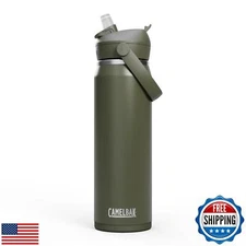 CamelBak Thrive Flip Straw Water Bottle 25oz - Insulated Stainless Steel, Mos